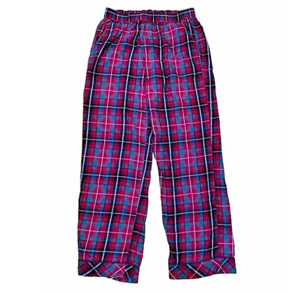 VICTORIA SECRET Red Green Plaid Lounge Pajama Pants ~ Women's Size XS